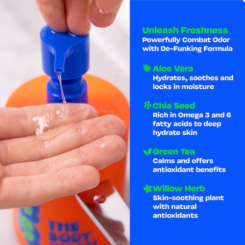 JB SKRUB Boys Body Wash - pH-Balanced Citrus Foaming Cleanser for Kids & Teens | 14 oz.