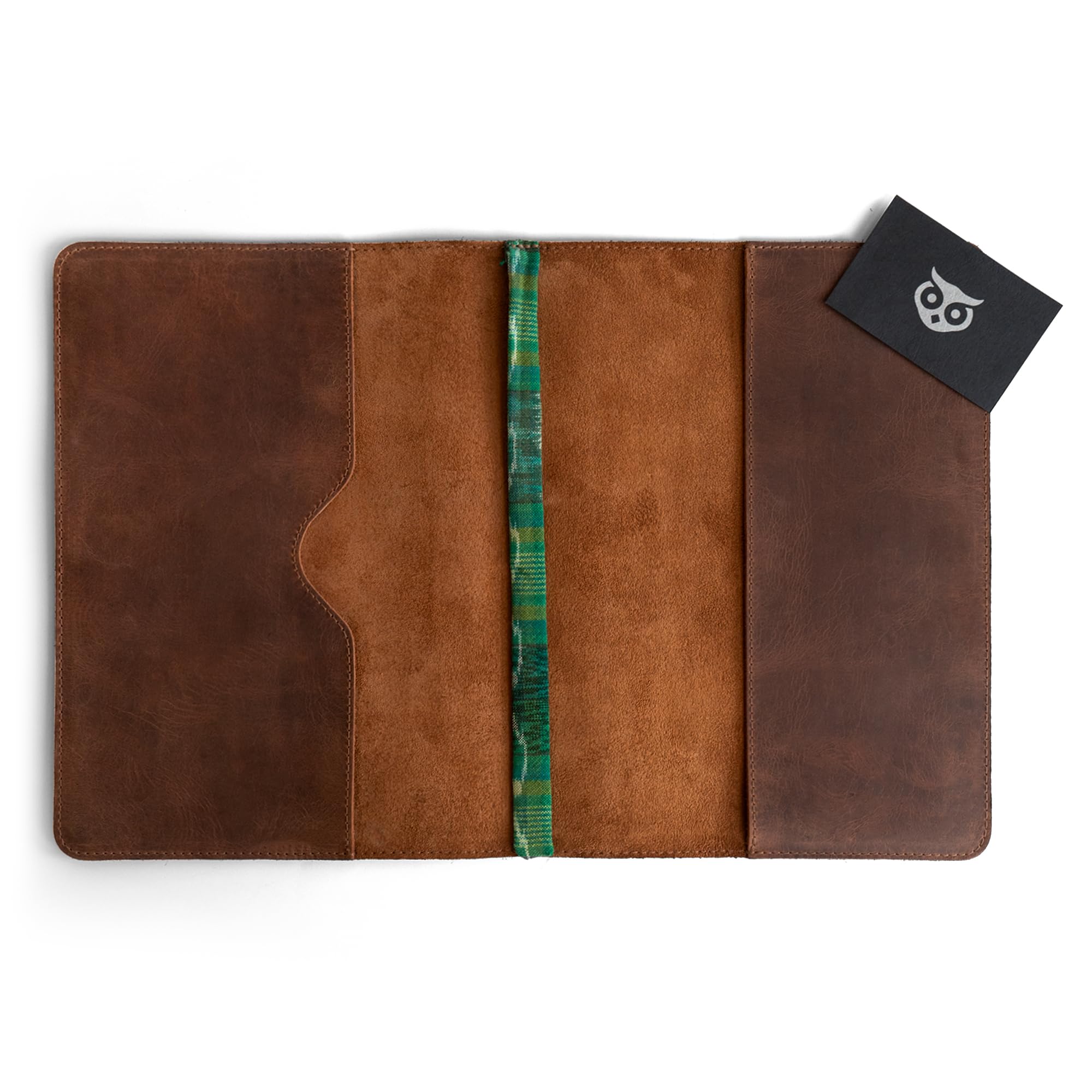 Hide & Drink, Journal Cover Compatible with Moleskine XL (7.5 x 9.75 in) with Strap, Refillable Case, Personal Planner, Full Grain Leather, Handmade Office & Work Essentials (Bourbon Brown)