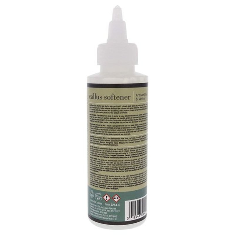 Cuccio Naturale Professional Strength Callus Softener Treatment - Aids In Fast And Easy Removal Of Hard Skin - Smoothens And Hydrates To Reveal Healthy Skin - Artisan Shea And Vetiver - 4 Oz