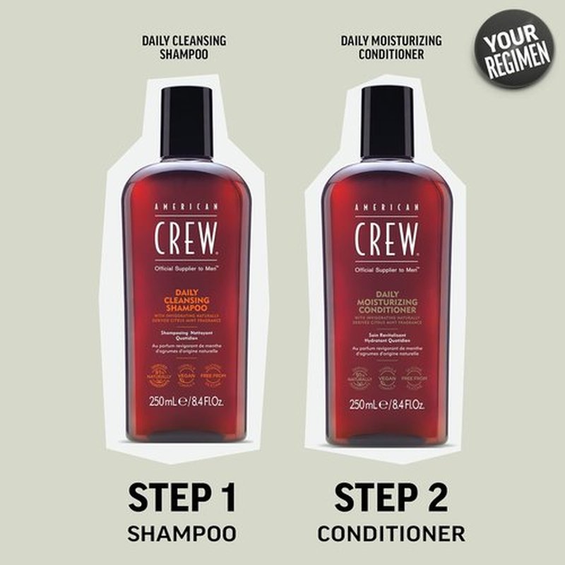 American Crew Conditioner - Daily Moisturizer for Men | Naturally Derived Vegan Formula, 33.8 Fl Oz
