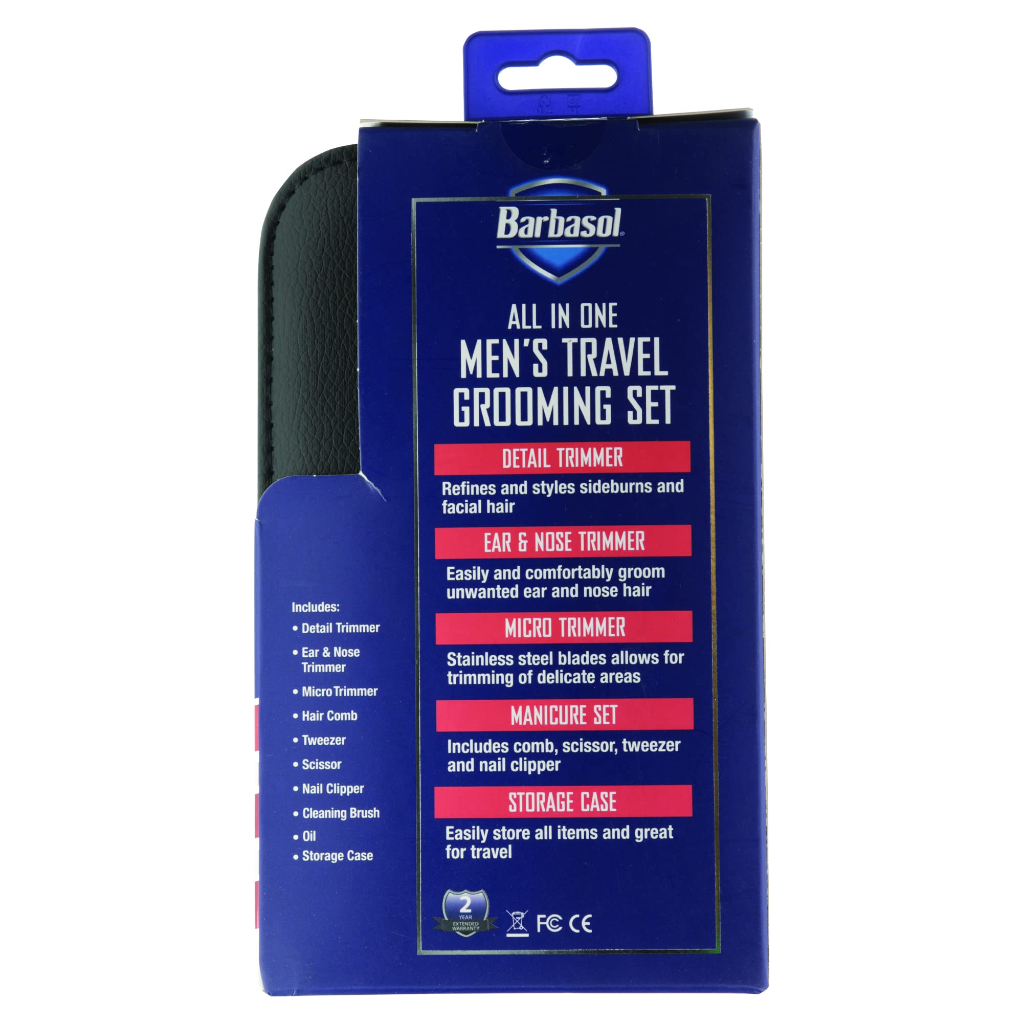 Barbasol CBG15000KIT 10 Piece Men's Travel Grooming Set