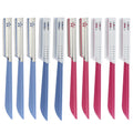 Coufce 10 pcs Red and Blue Eyebrow Trimmer Women