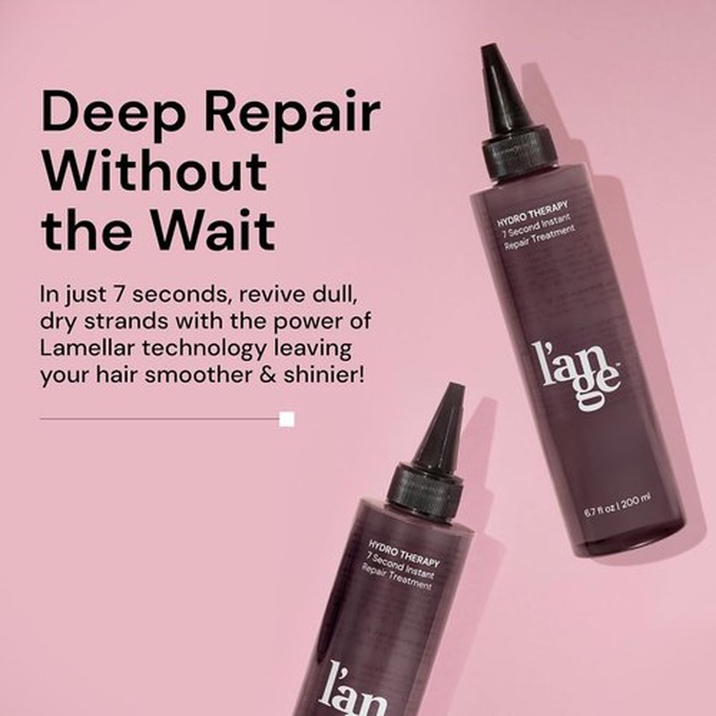 L'ANGE HAIR Hydro Therapy 7-Second Instant Repair - Hydrating Lamellar Treatment for Glossy, Frizz-Free Hair