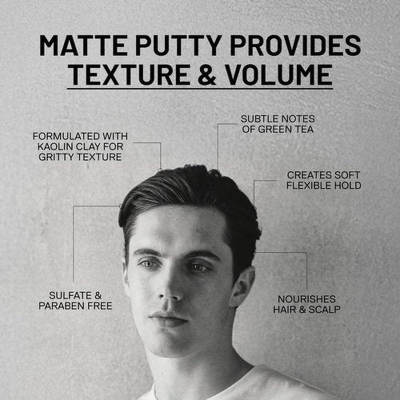 Fatboy Hair Perfect Putty - Kaolin Clay Styling Putty for Volume & Texture | Medium Hold, Matte Finish, 2.6 Oz