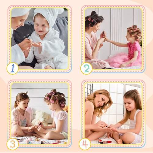 Plauva 26 Pieces Press on Nails for Kids, Children Purple French Tip Daisy Flowers Fake Nail for Kids Teenager Girls 8-12 Years Press on Nails with Nail Glue