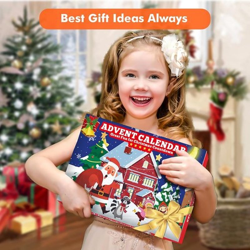 Skiennix Christmas Squishies Advent Calendar 2025 | 24 Cute Mochi Toys for Holiday Countdown
