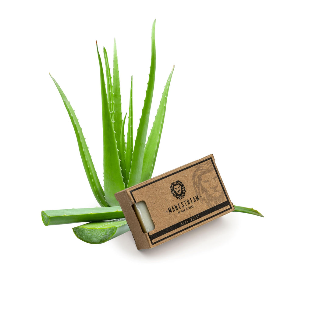 MAN & MANE Manestream Long Lasting, Mild Scented Lavender Rosemary 2-in-1 Skin and Shampoo Bar Cocoabutter, AloeVera, Natural Handmade