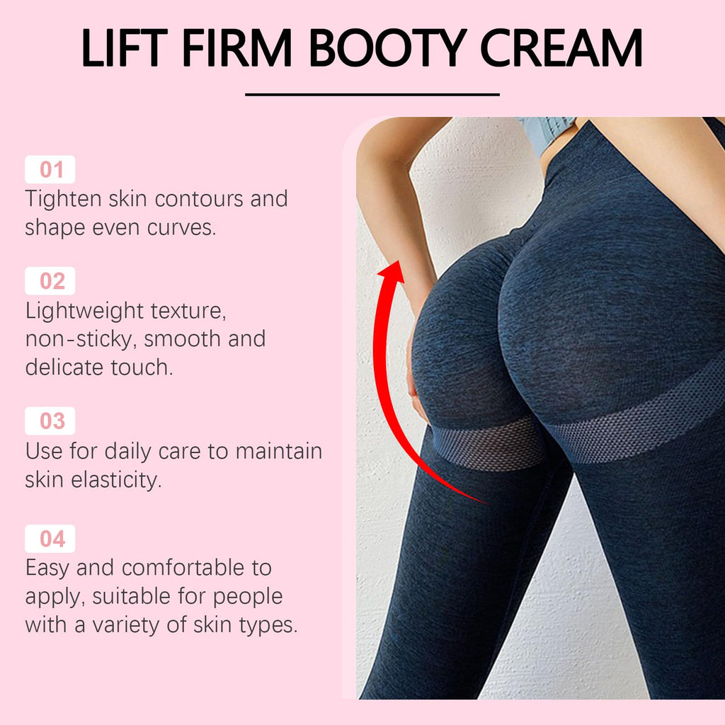 KunMan Butt Tight Lift Cream, Cellulite Cream, Firm and Smooth Booty Skin, Tighten the Leg Skin, Reduce Loose and Crepey, Bum Mask for Booty, Thighs, Belly & Arms 3.38 fl oz