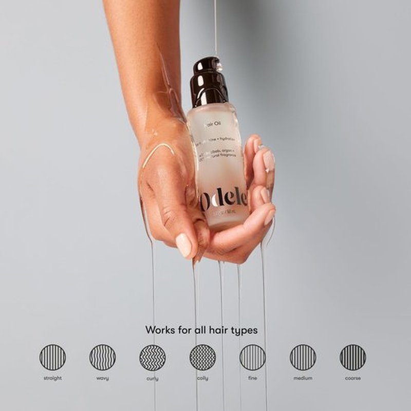 Odele Hair Oil, with Baobab & Argan Oils for High Shine, Hydration, and All Hair Types, 1.7 Fl Oz