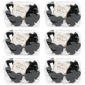 DEEKA 30 Pcs Bridesmaid Proposal Bag Set Gift Clear Makeup Toiletry Bag Bachelorette Party Favors Sunglasses Hair Claw Clips Scrunchies Knot Bracelets Bridal Wedding Party Gifts (Black)