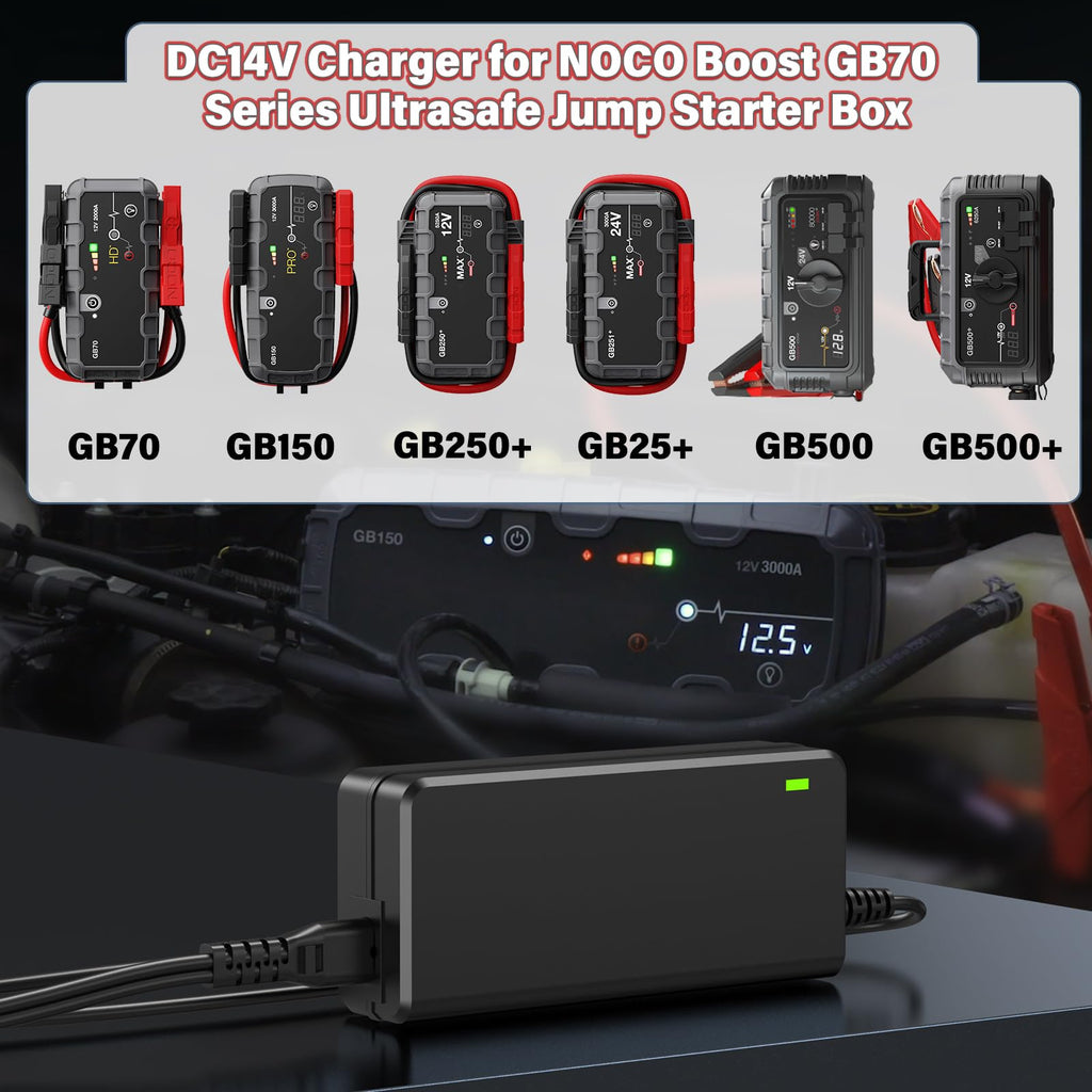 56W 14V Charger Fit for NOCO Boost GB70 GB150 Portable Car Jump Starter