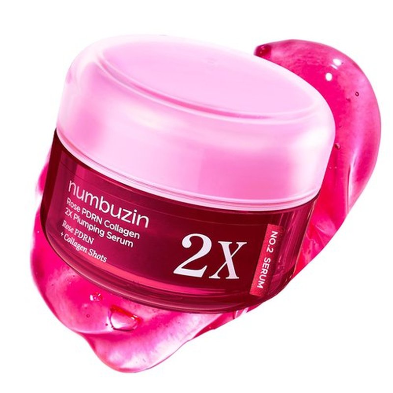 Numbuzin No.2X Rose PDRN Collagen Serum - Firming & Hydrating for Volume Glow | 1.01 fl oz (30ml)