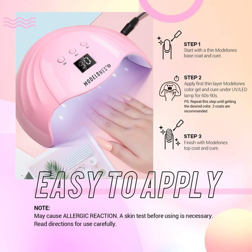 modelones Nail Strengthener and Growth Scented Nail Polish Set Gel Nail Repair for Damaged Nails Hardener Extra Strong and Growth 3-in-1 Repair Mode Gifts for Women 13.5ml 0.46 Fl Oz