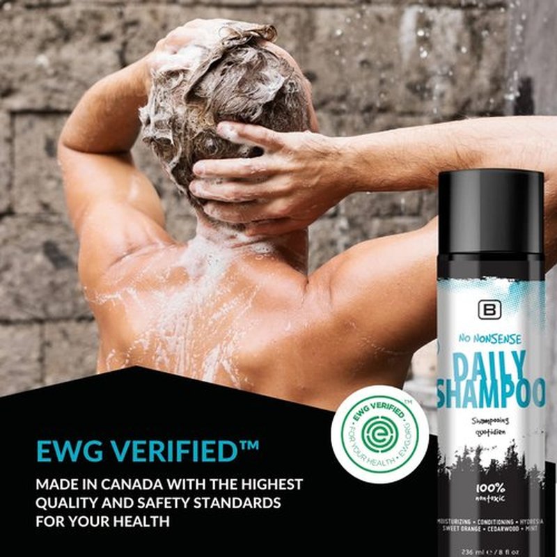 No Nonsense Daily Shampoo - Vegan, Biodegradable Formula for Hydration & Breakage Prevention | 12 oz