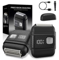SilkGlow Electric Foil Shavers for Men, Cordless Electric Razor with 3 Floating Blades, Waterproof Foil Shaver for Face, LED Display USB-C Fast Charge, Portable Travel Shaver, Black