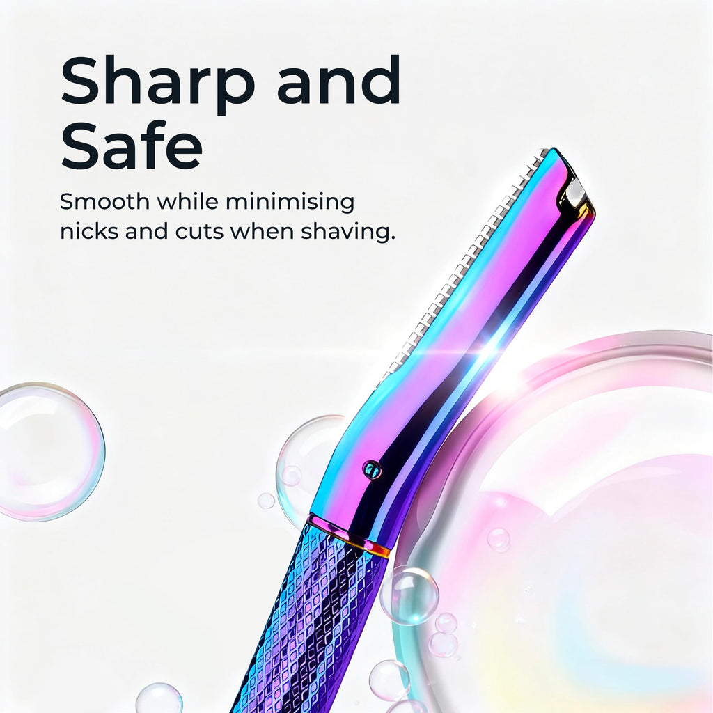 ZOMCHI Eyebrow Razor for Women & Men, Precision Cover, Rainbow