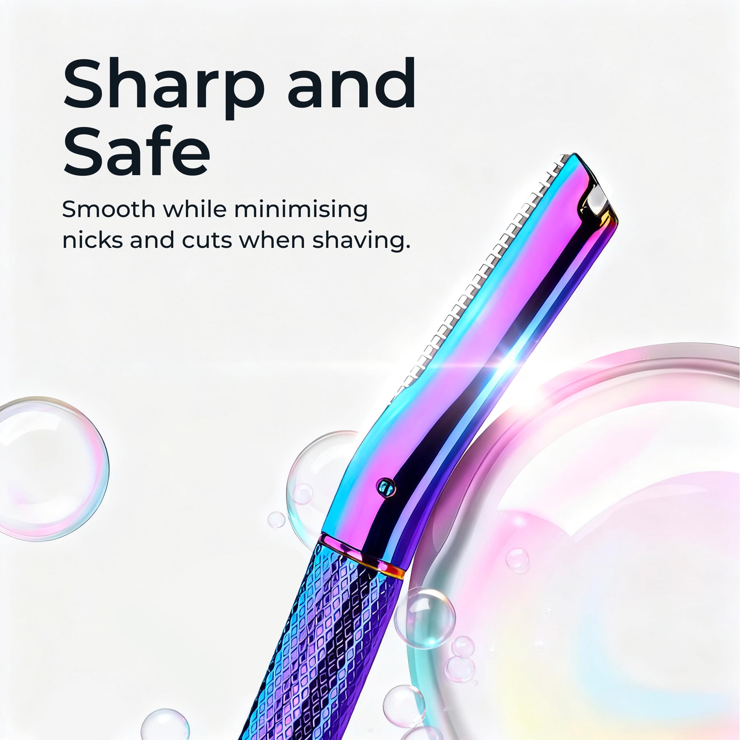 ZOMCHI Eyebrow Razor for Women & Men, Precision Cover, Rainbow
