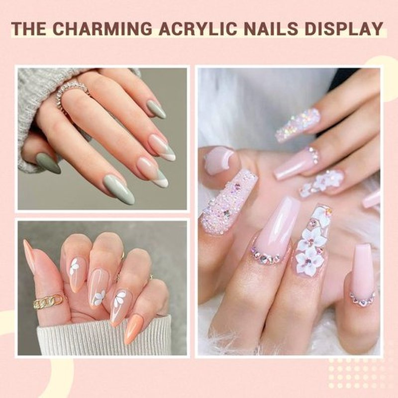 Saviland Kolinsky Acrylic Nail Brush Set: 6PCS Professional Nail Brushes for Acrylic Powder Application DIY Nail Art Extension 3D Carving Manicure Tool Home Practice Beginner Kit Size 8,10,12,14,16,18