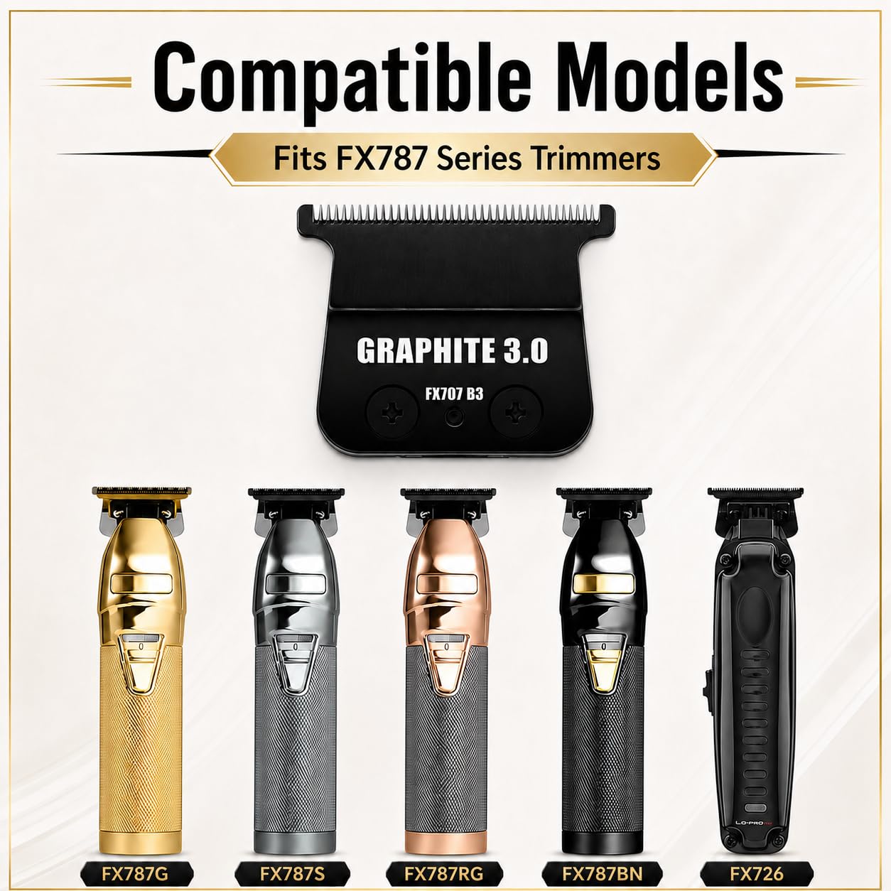 Replacement Blades Compatible with BaBylissPRO FX787 & FX726 Trimmer