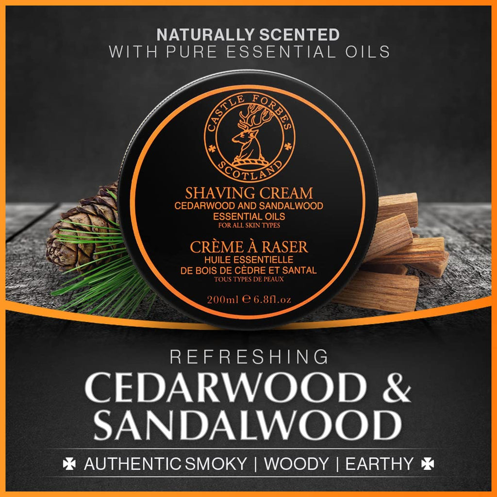 Castle Forbes Cedar/Sandalwood Shaving Cream 6.8 fl.oz.