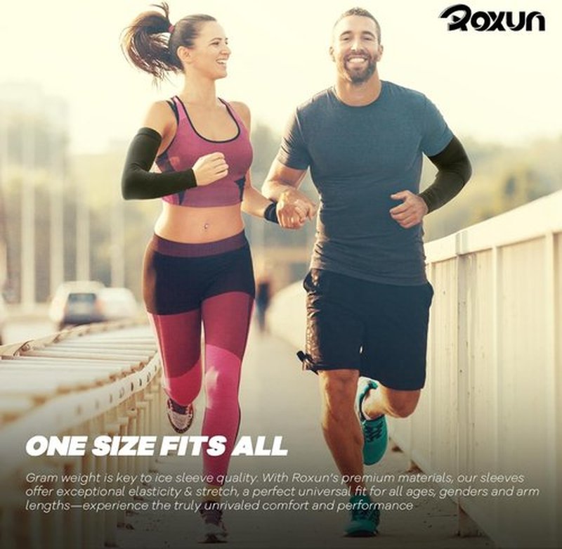 ROXUN Arm Sleeves - Cooling UV Sun Protection Compression Gear for Men & Women | Lightweight & Comfortable