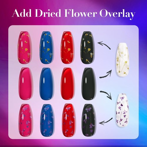 AZUREBEAUTY Dip Powder Nail Kit - 6 Color Jelly Glow for Stunning French Nail Art | DIY Home Manicure