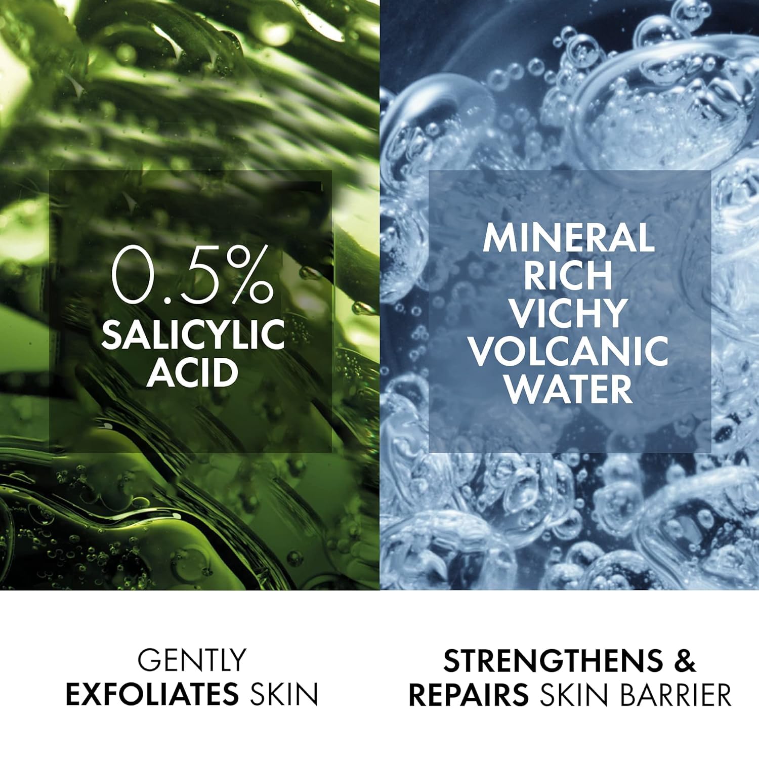 VICHY Normaderm Daily Acne Face Wash - Salicylic Acid Cleanser for Oily Skin | Clears Clogged Pores