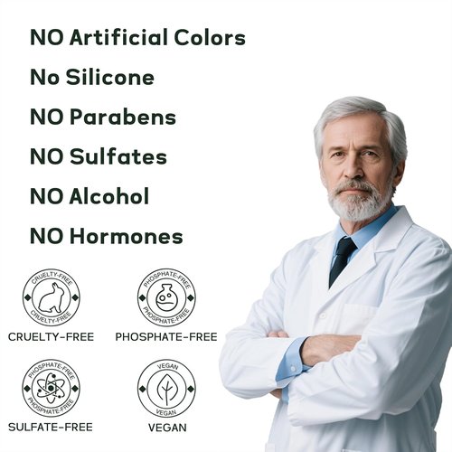 Skiennix Gentle Hydrating Shampoo - Sulfate & Silicone Free for Sensitive Skin | Vegan Bond Repair for Dry, Color-Treated Hair