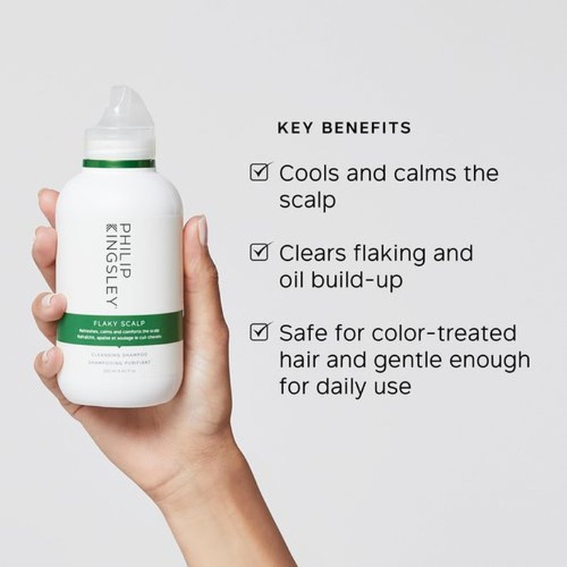 PHILIP KINGSLEY Flaky Scalp Shampoo for Dry, Oily Cleansing and Soothing Scalp Care - Soothes and Calms, 8.45 oz.