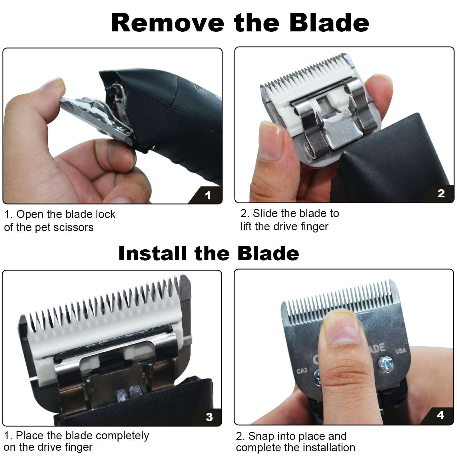 5FC Blade Dog Grooming Clipper Blades,Compatible with Andis Dog Clipper