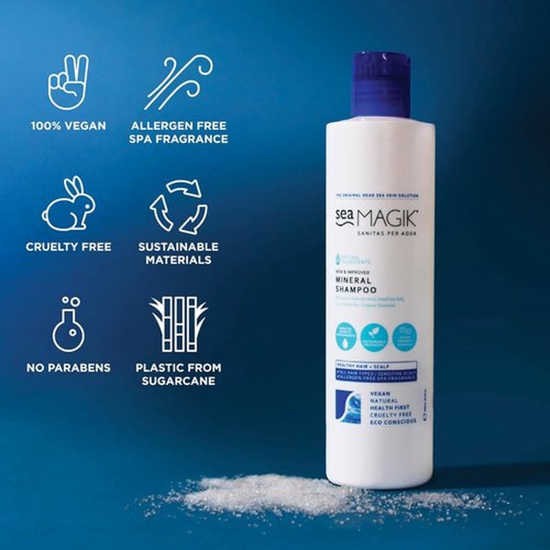 Sea Magik Salicylic Acid Shampoo - Soothing Seaweed Treatment for Psoriasis & Itchy Scalp Relief | 300ml
