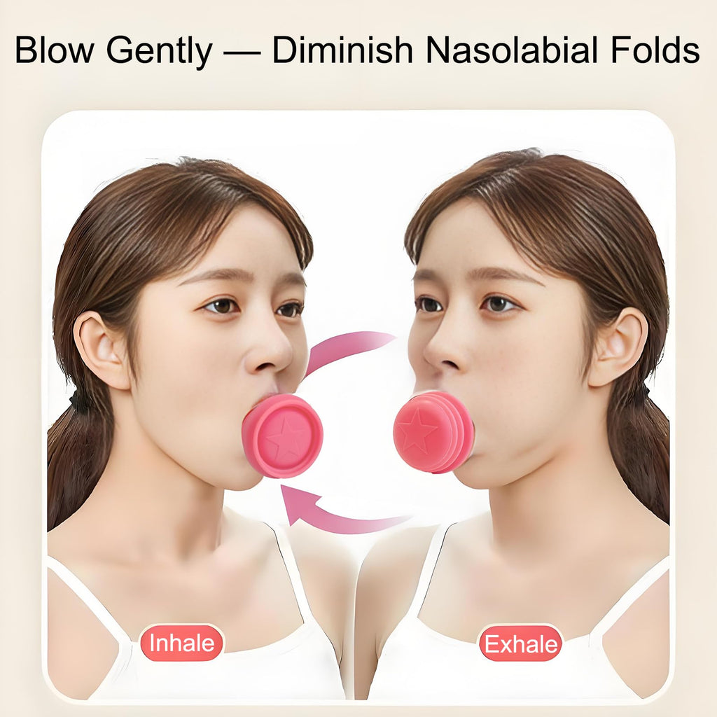 OURGLE Face Exerciser, Jaw Exerciser and Face Slimmer, Double Chin Reducer Face Lifting Exercise - Double Chin Breathing Exercise for Women and Men