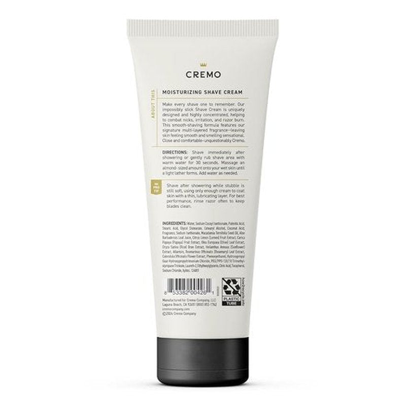 Cremo Sandalwood Shave Cream - Ultra-Slick Formula for Men | Prevents Nicks & Razor Burn, 6 Fl Oz
