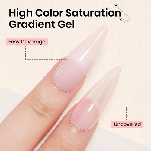 SUPWEE Gradient Painting Pat Gel Kit,12 Colors Ombre Gel Nail Polish Aura Nails French Manicure Drawing Gels Long-lasting Soak Off with 100Pcs Nail Sponges & Grabbing Pen & Palette (Pastel Colors)