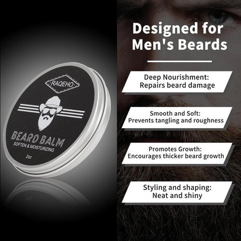 Skiennix 2oz Beard Balm for Men - Sandalwood Leave-In Conditioner & Grooming Softener
