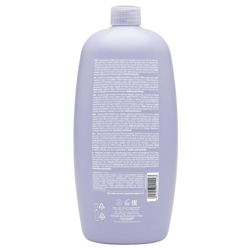 ALFAPARF MILANO Semi Di Lino Smoothing Shampoo - Sulfate Free Anti-Frizz Formula for Revitalizing Dry Hair