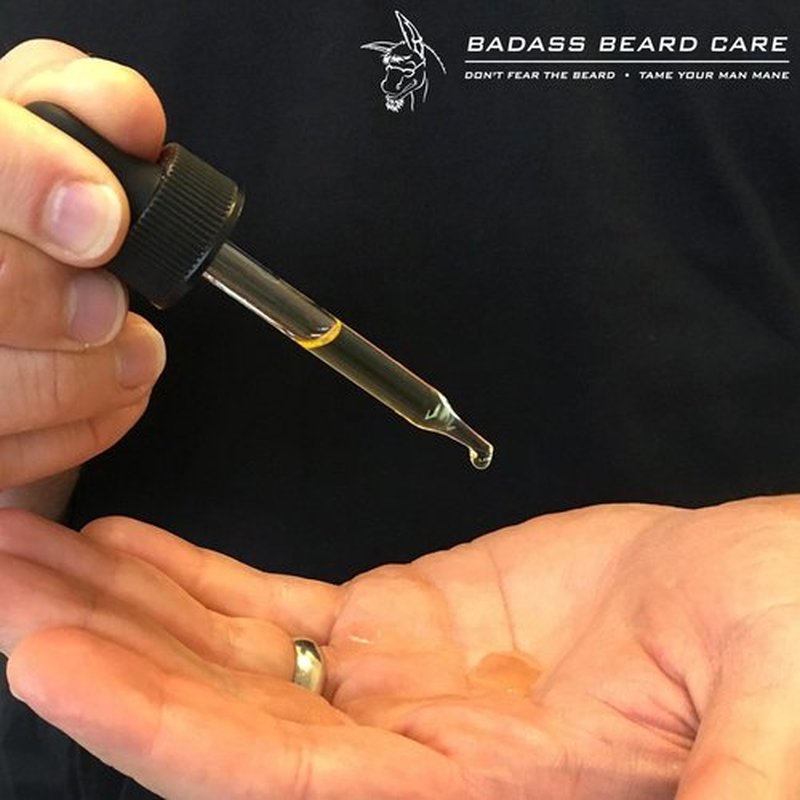 Badass Beard Care Beard Oil - The Outlaw Scent | All-Natural, 1 oz | Softens Beard & Reduces Itch