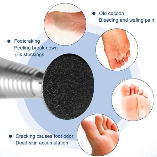 100pcs Foot File Sandpaper Disc with 1 Metal Shaft Replaceable Sanding Pads for Electric Foot Rasp Files Callus Cuticle Hard Dead Skin Removal Pedicure Tools,HJ-NF037 (120 Grit)