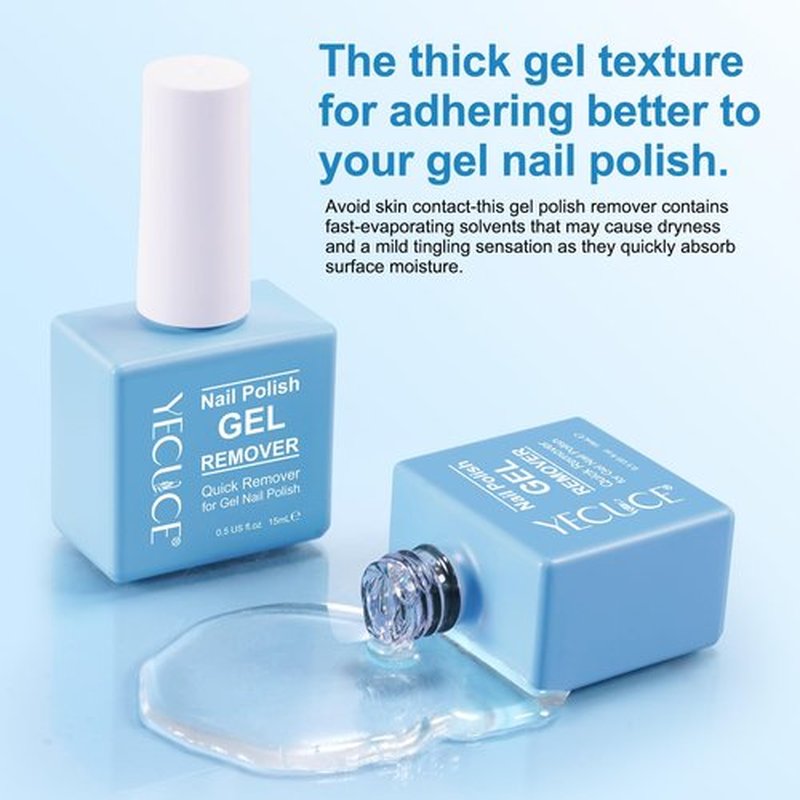 Gel Nail Polish Remover, (2pcs) Gel Polish Remover for Nails, No Need for Foil, Quick & Easy Polish Remover In 3-5 Minutes, No Need Soaking Or Wrapping-15ml