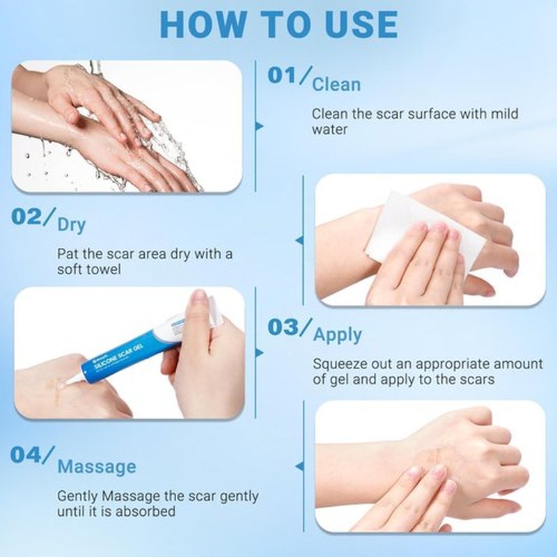 Kunyle Silicone Scar Gel, Scar Cream, Advanced Scar Stick for Surgical Scars, Stretch Marks, Keloid Bump Removal, Old and New Scars 0.63oz (18g)