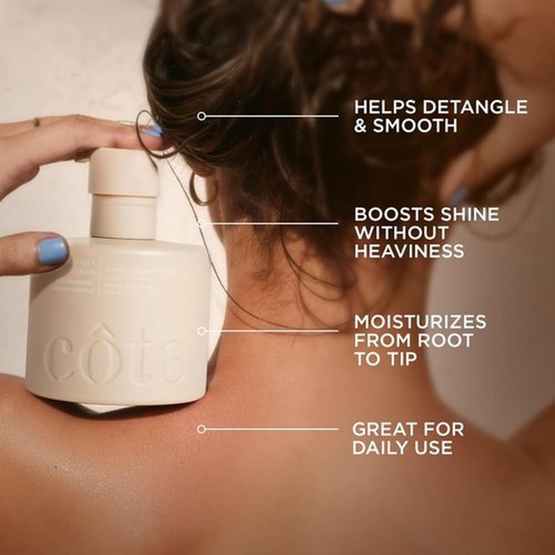 Cote Beauty Hydrating Conditioner - Effortless Detangling & Shiny Hair | Vegan & Cruelty-Free, 10 Fl Oz