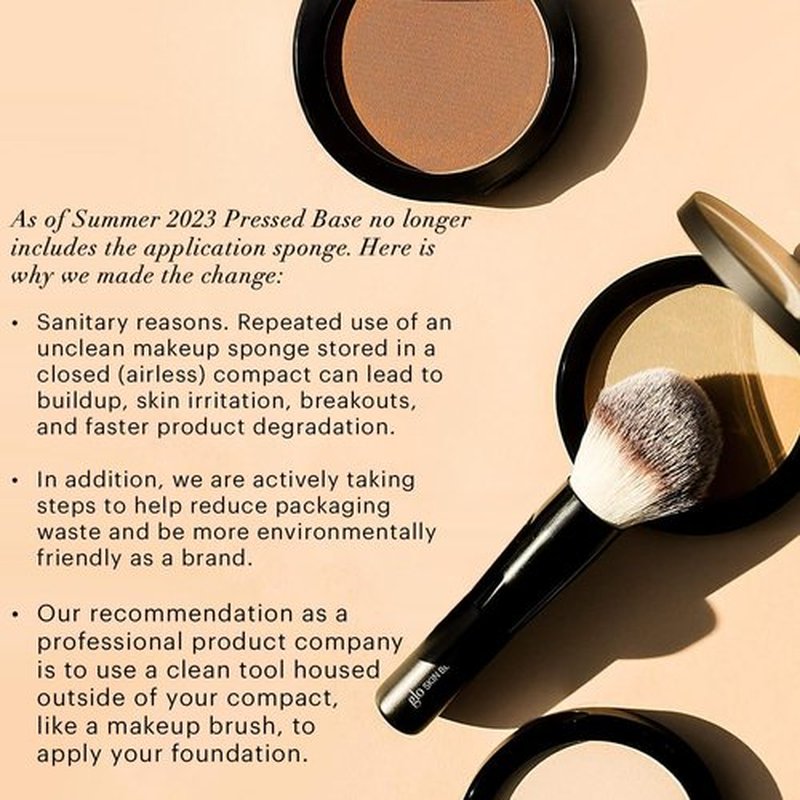 Glo Skin Beauty Pressed Powder Foundation - Buildable Sheer to Full Coverage, Chestnut Light | Long-Wear Compact Makeup