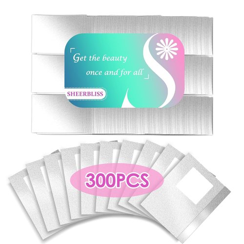 Nail Foil Wraps 300PCS, Nail Foils Soak Off Foil Wraps for Nail Removal, Gel Nail Polish Remover, Soak off Gel Remover With Large Cotton Pads