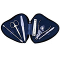 Professional 6-Piece Manicure Instruments Kit – Made with German Quality heavy-duty stainless steel, and rust-free. Grooming gift set for Men & Women