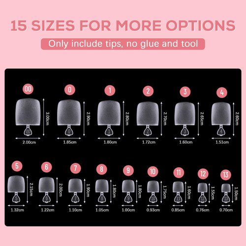 Square Toe Nail Tips Long: Sweet Trend Full Cover Toenail Tips Soft Gel - 600Pcs 15Sizes Pre-etched Matte Press on Nail Extension Kit - Glue & Remover Slanted Clipper Set for Home Salon DIY Soak Off