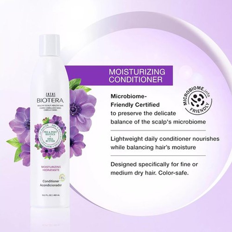 Biotera Moisturizing Conditioner - Hydrates Dry, Medium & Fine Hair | Vegan, Paraben-Free & Color-Safe