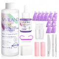 SAVILAND Pure Acetone Nail Polish Remover Kit: Gel Polish Remover with Professional Nail Polish Removal Tools Safe Gel Remover for Nails Fast & Easy Removal with Cuticle Oil Salon Home DIY 8.45 FL Oz