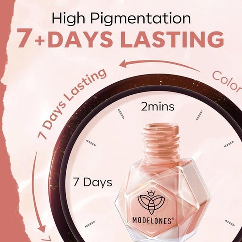modelones Jelly Nail Polish of 6 Colors Valentines Sheer Nude Mini Nail Polish Set Red Pink Brown Quick Dry Spring Summer Fingernail Polish for DIY Nail Art Salon Home Gift for Women Girl