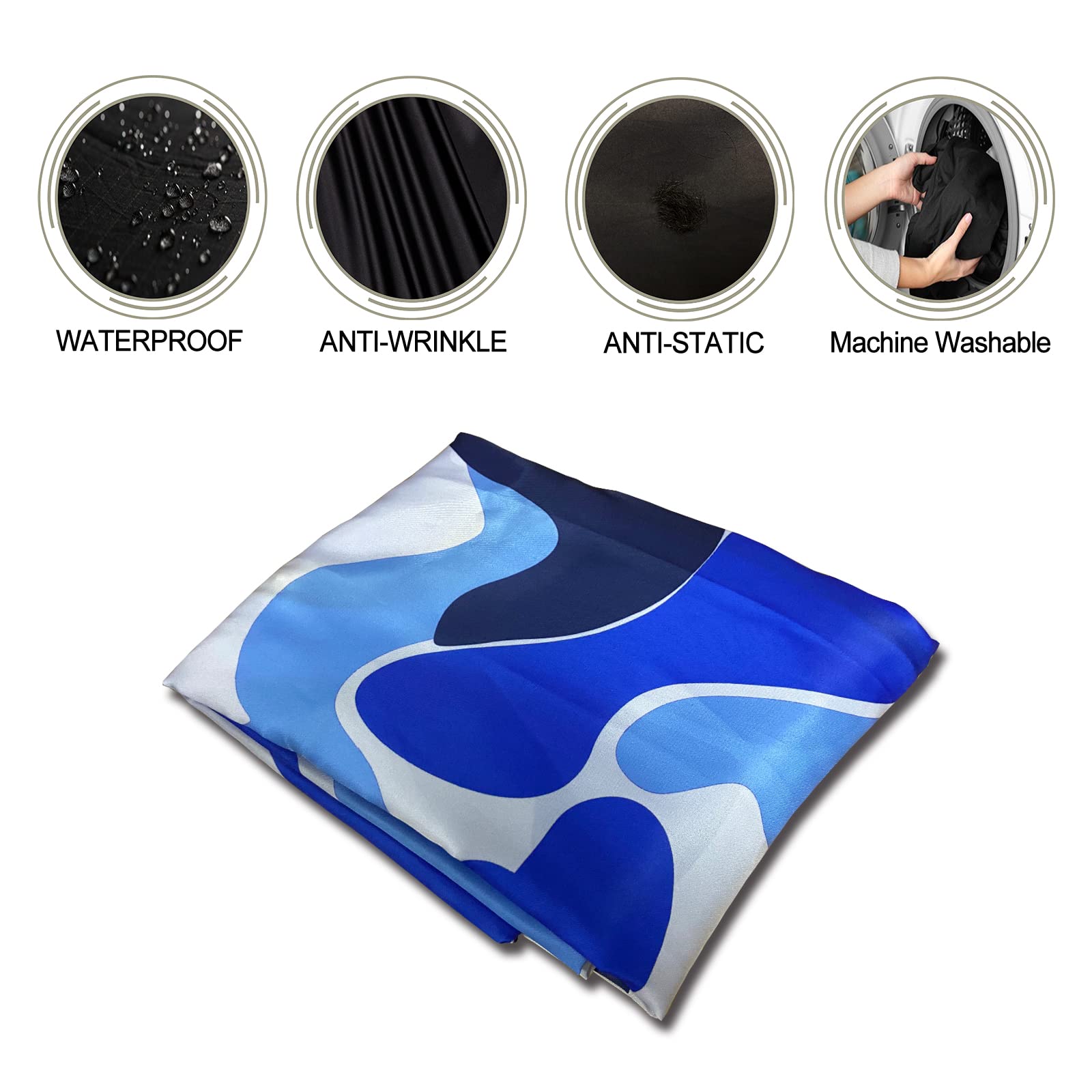 Barbohoo Barber Cape for Men Professional Hair Cutting Salon Cape with Snap Closures Waterproof Large Hairdressing Styling Cape Gown for Barber- 63”× 56” (New Camouflage D)