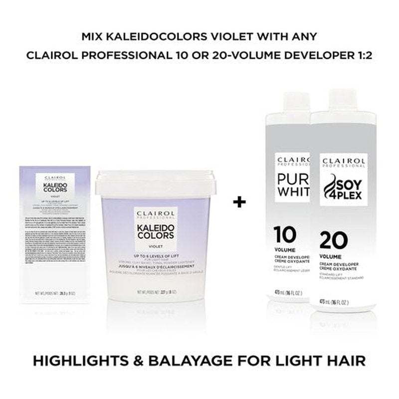 Clairol Professional Kaleidocolors Powder Lightener - Hair Highlights & Toning Solution